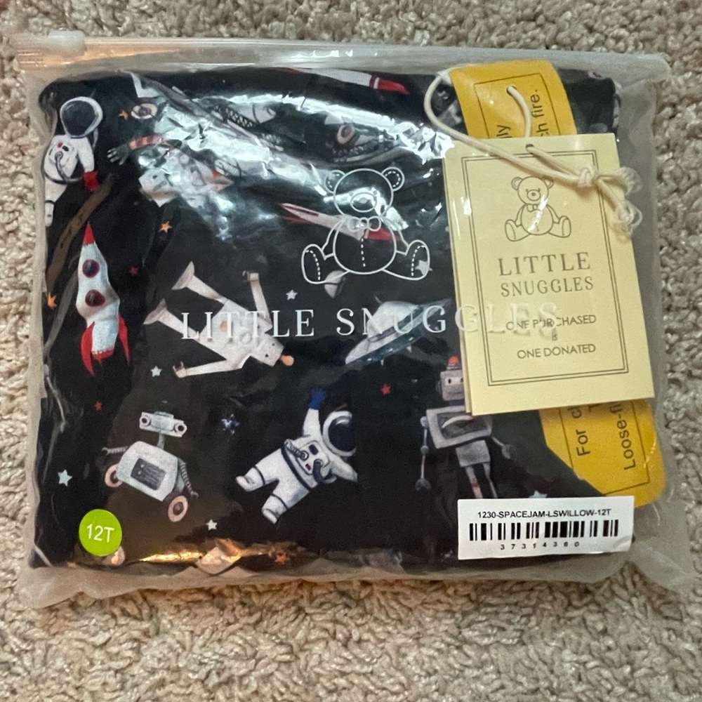 NEW! Little Snuggles Bamboo PJ Set - Space Jam